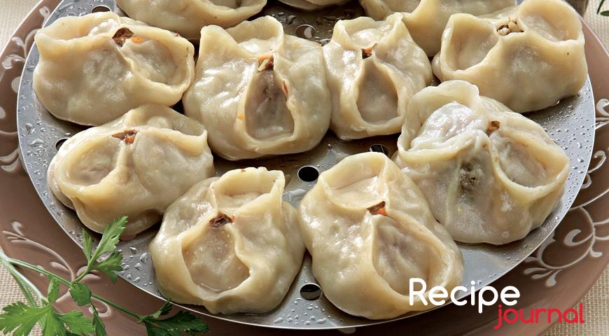 Фото с (Узбекские манты - вкусное мясное блюдо)