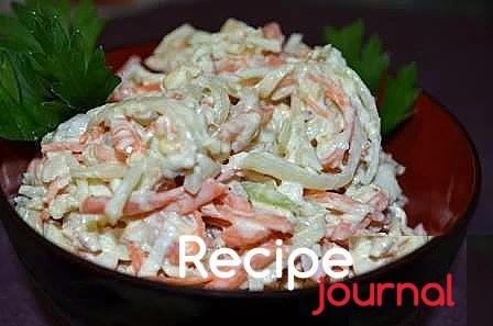 Рецепт Салата с редькой и морковью