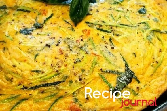 Фото с (Фриттата (Frittata) из кабачков - рецепт итальянского омлета)