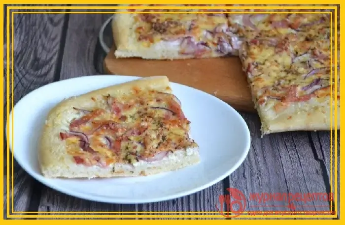 Фото с (Фламмкухен (Flammekueche) - рецепт простой и изысканной французской пиццы)